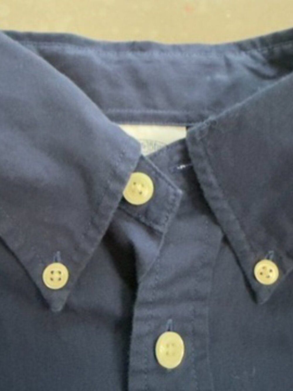 Brooks Brothers 1818 Regent Navy Button-Down Dress Shirt Men's Large - Picture 6 of 11